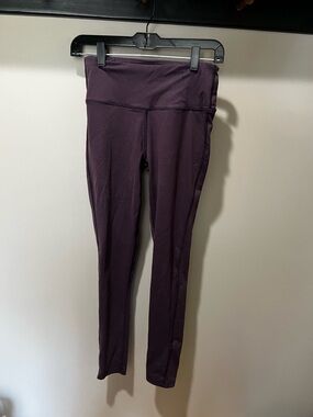 High-Waist Women's Leggings - Plum